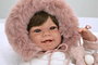 Muñecas Arias Zoe - Poupée poids Elegance, 45 cm, rose avec manoplas, âge 3 ans et plus, langues : espagnol