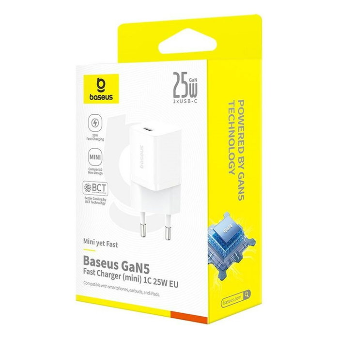 Baseus Chargeur mural P10110909213-00 Blanc 25 W USB-C