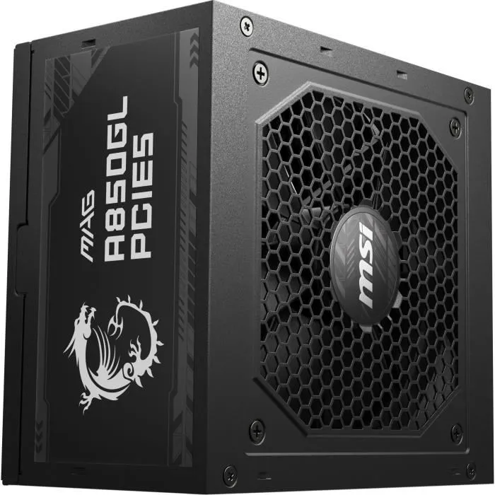 MSI Alimentation PC MAG A850GL PCIE5 - 850W 80+ Gold Modulaire - ATX 3.0, ventilateur 120 mm