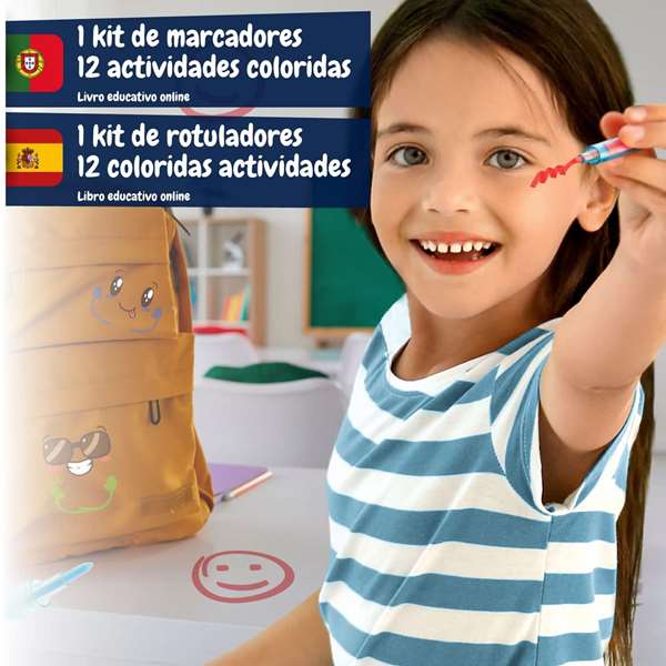 Science for you - Jeu fabrica de rotuladores avec 12 activités pour créer de nouveaux couleurs - Jeu en espagnol et portugais