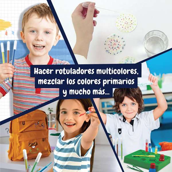 Science for you - Jeu fabrica de rotuladores avec 12 activités pour créer de nouveaux couleurs - Jeu en espagnol et portugais