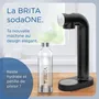 Brita Machine à soda SodaONE noire - 1 bouteille 1 L + 1 cylindre de CO2 inclus - Pour eau gazeuse maison, réduction déchets plastiques