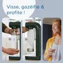 Brita Machine à soda SodaONE noire - 1 bouteille 1 L + 1 cylindre de CO2 inclus - Pour eau gazeuse maison, réduction déchets plastiques