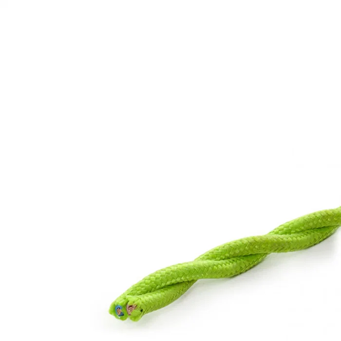 Câble Textile Tressé 2x0,75 x 1M Kaki [SKD-CT275-KHAKI]