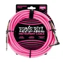 Ernieball Câble d'Instrument Tressé Jack-Jack 2,54 m Rose/Neon