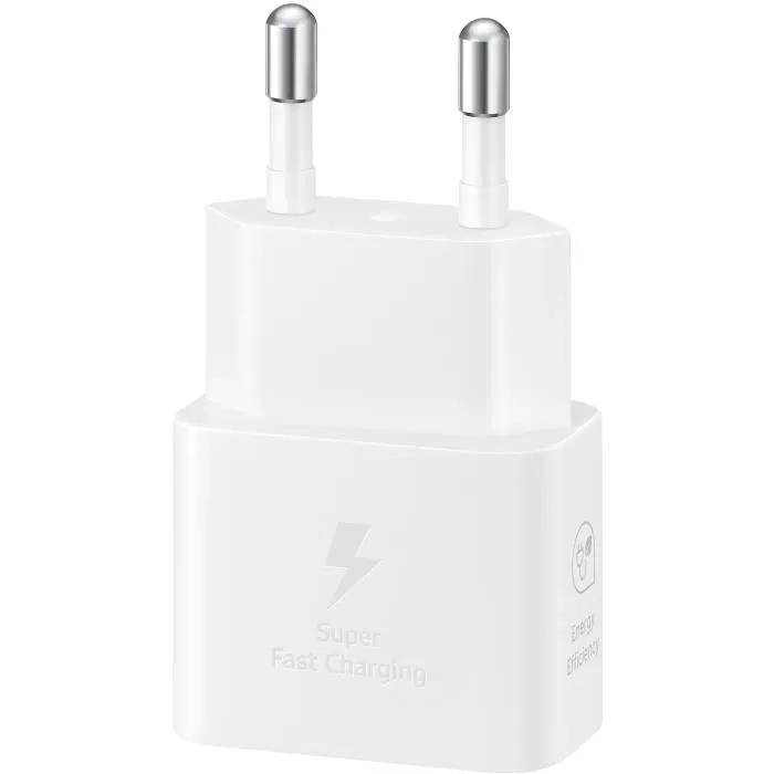Samsung Adaptateur secteur 25W EP-T2510XWEGEU Blanc avec câble Samsung Adaptateur secteur 25W EP-T2510XWEGEU Blanc avec câble