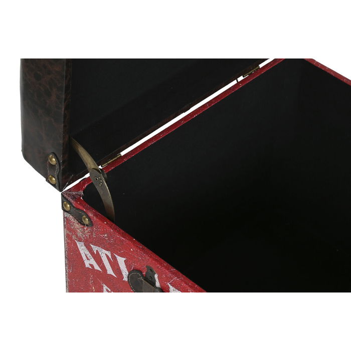 Set de boîtes décoratives Home ESPRIT Marron Multicouleur Polyuréthane Bois Vintage (3 Pièces)