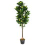 Home Deco Factory Plante artificielle de citron 120 cm