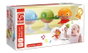 Hape - Sonajeros en cono 3 unidades animales marinos adhesivos con sonidos 25x12x9 cm