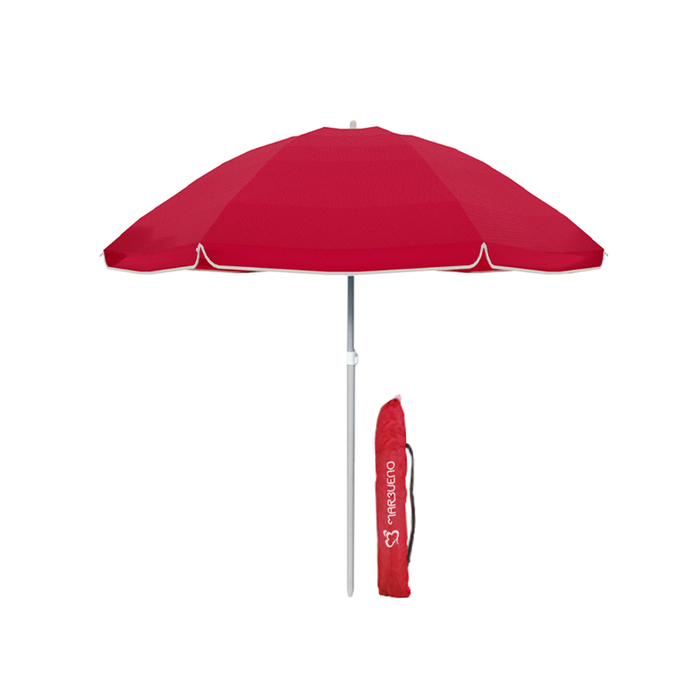 Marbueno 10092 Parasol Nylon Acier Avec Housse Couleur Assortie 140 cm Jardin, Plage et Piscine SUMMER
