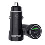 Elbe CARG-2515-QC Chargeur allume-cigare double USB + Type-C avec Power Delivery et Quick Charge 3.0 20W Noir