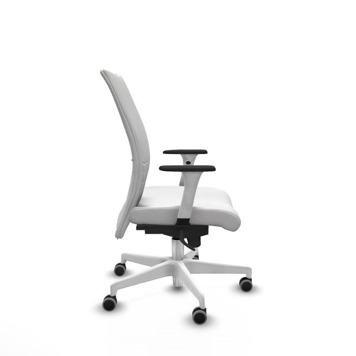 Piqueras Y Crespo Chaise Albacete Confidente Blanche avec Mécanisme Synchrone et Bras 1D