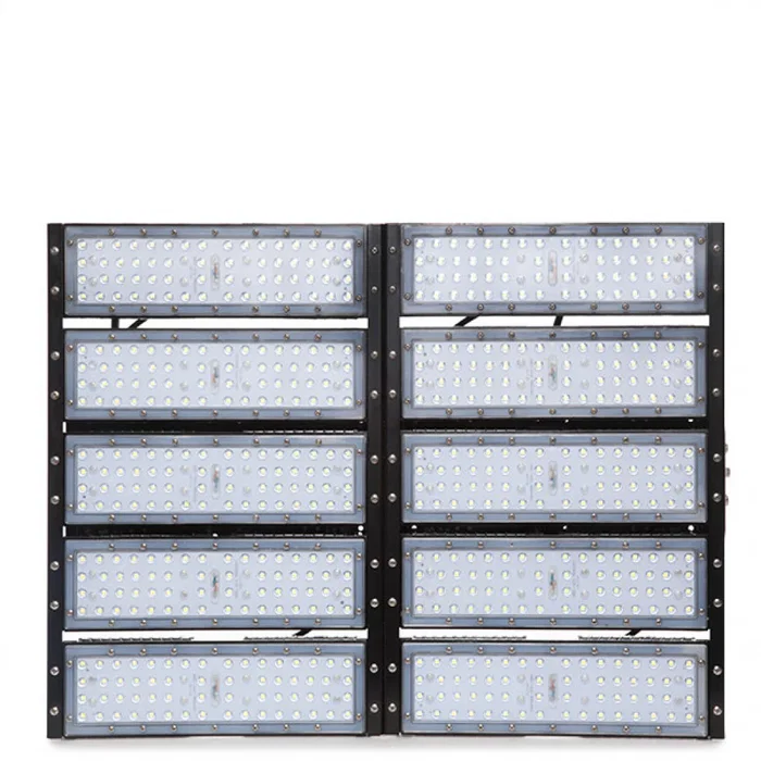 Proyector LED 500W 65 000 Lumen, 4000K IP65, 100 000 heures, projecteur LED haute puissance pour stade et éclairage extérieur