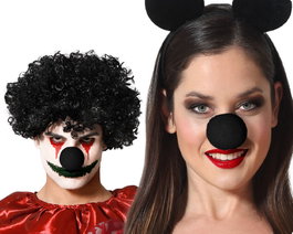 Atosa Nez Noir Spongieux pour Déguisement de Clown ou d'Animal