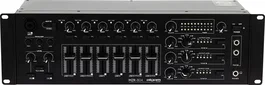 Algamaudio Mélangeur Zone 6+2 Entrées 4 Zones Rackable 8 Canaux Noir - 483x134x184 mm
