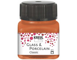 Kreul Pintura vidrio y porcelana GLASS&PORCELAIN Classic bronze métallique 20ml