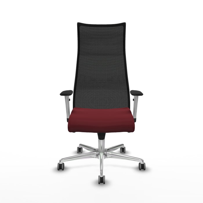 Piqueras y Crespo Chaise de Bureau Albacete Bordeaux et Noir