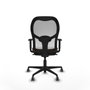Piqueras y Crespo Chaise de Bureau 1D036G0 Blanc Brun foncé