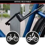 Master Lock Antivol vélo pliable acier trempé 190 mm - 8335EURDPRO - 4 clés et support inclus