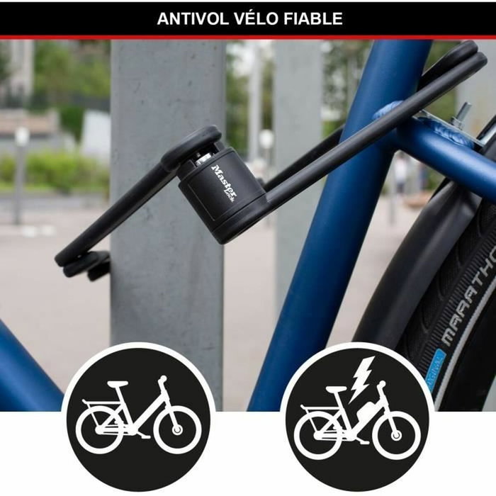 Master Lock 8335EURDPRO Antivol Vélo Pliable en Acier Trempé Master Lock 8335EURDPRO Antivol Vélo Pliable en Acier Trempé