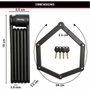 Master Lock 8335EURDPRO Antivol Vélo Pliable en Acier Trempé