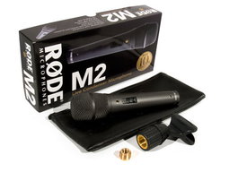 RODE M2 Microphone Condensateur Supercardioïde pour Direct avec Interrupteur Verrouillable, Corps Métallique