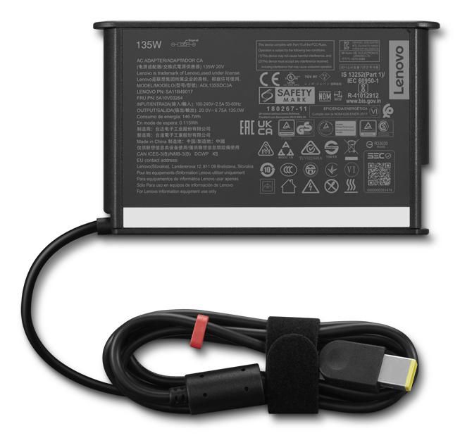 Lenovo Adaptateur secteur 135 W Gen 2 ThinkCentre (embout fin) Lenovo Adaptateur secteur 135 W Gen 2 ThinkCentre (embout fin)