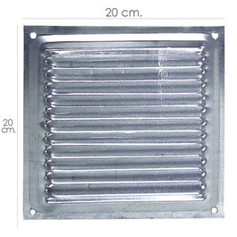 WOLFPACK LINEA PROFESIONAL Grille d'aération à visser 20x20 cm en aluminium