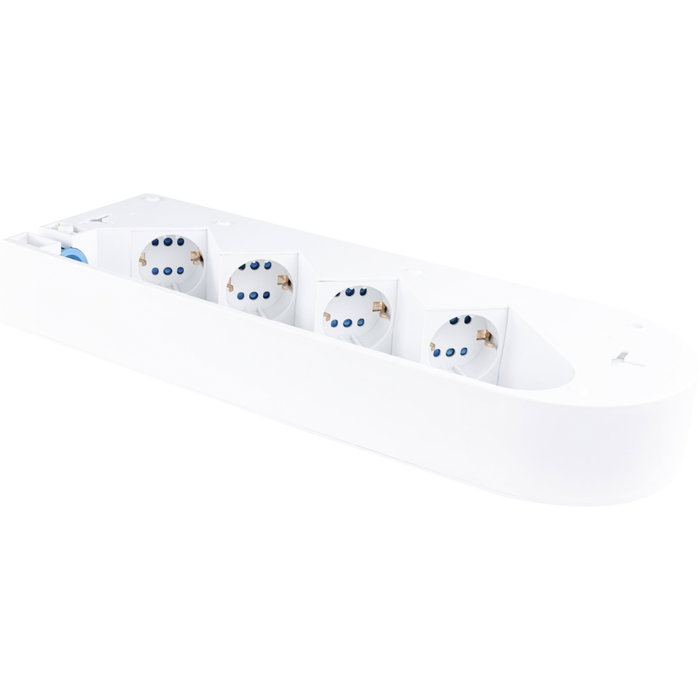 Rev NoLook Bloc multiprise blanc 4=8, avec interrupteur, 1,4 m Rev NoLook Bloc multiprise blanc 4=8, avec interrupteur, 1,4 m