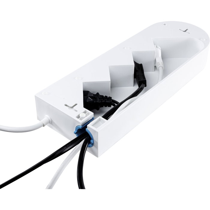 Rev NoLook Bloc multiprise blanc 4=8, avec interrupteur, 1,4 m Rev NoLook Bloc multiprise blanc 4=8, avec interrupteur, 1,4 m