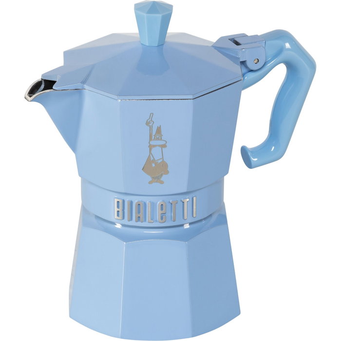 Bialetti Moka Express Exclusive 3 tasses bleu clair Bialetti Moka Express Exclusive 3 tasses bleu clair