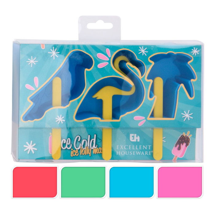 Excellent Houseware Moule pour faire des glaces, modèles et couleurs assortis Excellent Houseware Moule pour faire des glaces, modèles et couleurs assortis