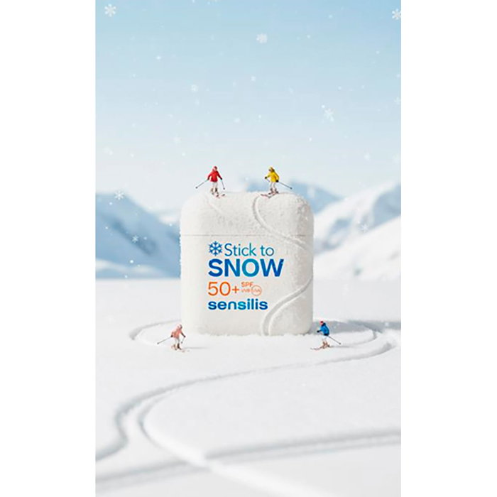 Sensilis Stick to Snow SPF50+ Protection Solaire Invisible en Bâton 10 g