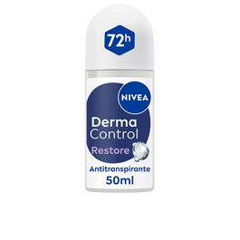 Nivea Déodorant Roll-on DERMA CONTROL RESTORE 50 ml - Protection 72h, Peaux Sensibles