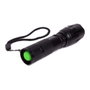 Hofftech Linterna tactique LED 5W superbeam, aluminium, zoom 2000, 3 piles AAA, IP44, noir
