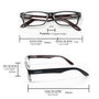 EL CHARRO Lunettes de lecture Kansas Bleu foncé/Rouge +3,5