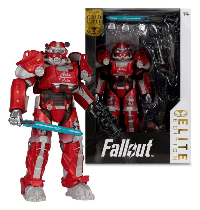 McFarlane Toys Fallout 76 Nuka Cola T-60 Gold Label Elite Edition figurine 19 cm