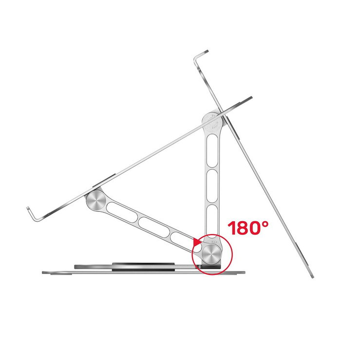 Unitek Support Pliable et Réglable pour Portable OT180SL01 Aluminium