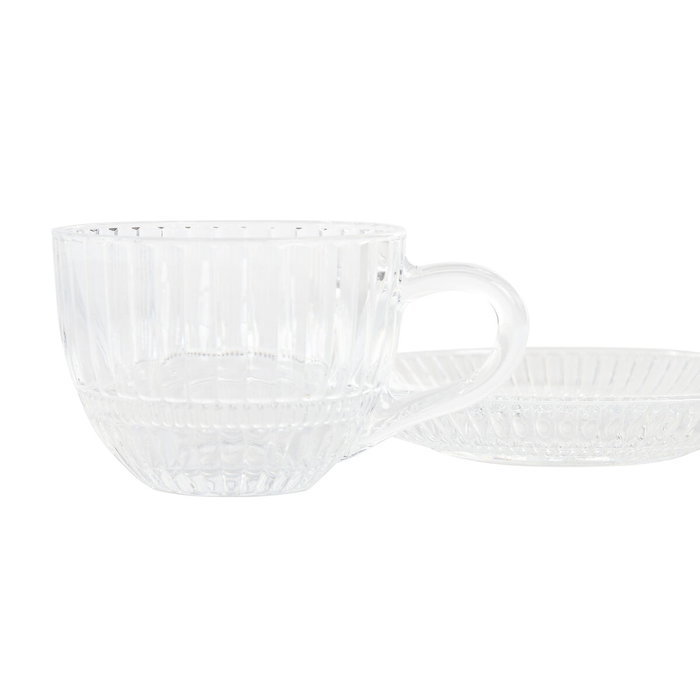 Ensemble de tasses à café Home ESPRIT Transparent 240 ml Ensemble de tasses à café Home ESPRIT Transparent 240 ml