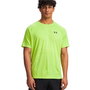 T-shirt à manches courtes homme Under Armour Tech Textured Vert citron 14 ans
