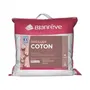 Blanreve Oreiller en coton Blanc 60 x 60 cm, Housse 100% coton, Garnissage polyester fibre creuse siliconée 550 g - Confort moelleux