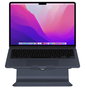 Rain Design mStand Support pour Ordinateur Portable en Aluminium Anodisé - Compatible MacBook et PC - Élévation Ergonomique avec Trou pour Câble - Modèle Midnight