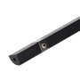 Greenice Profilé en aluminium noir pour ruban LED, installation en angle, diffuseur opale, 2 mètres
