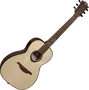 LAG Guitare Acoustique Parlor Michel Haumont T318 A/E Natural, dimensions 116x50x21 cm