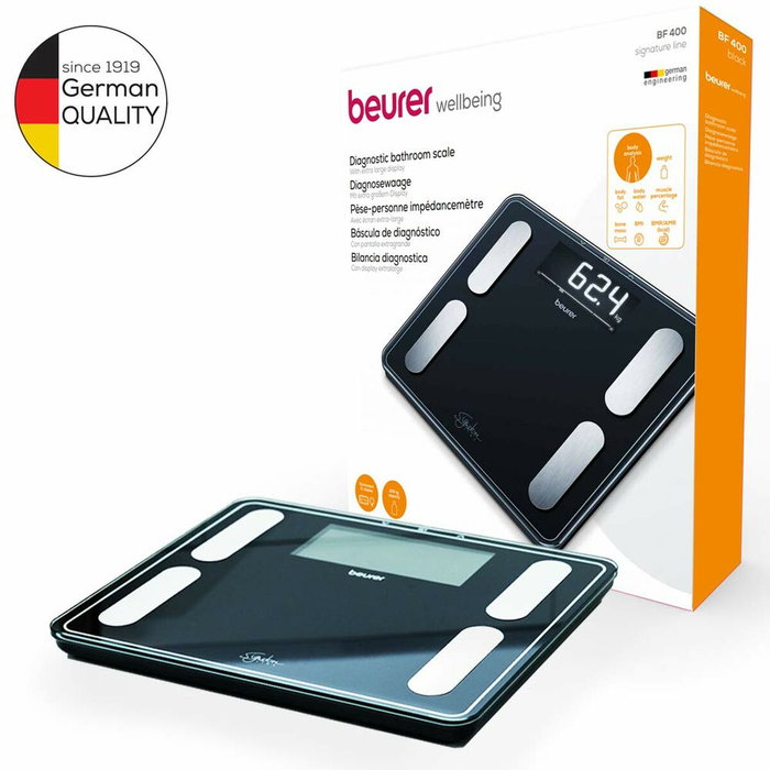 Balance Numérique de Salle de Bain Beurer BF400 NEGRO