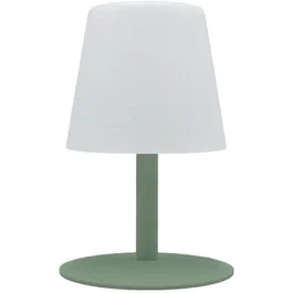 Lumisky Lampe de Table sans Fil STANDY MINI Olive, 25 cm, Acier Vert Olive, LED Blanc Chaud/Blanc Froid Dimmable, IP44, Autonomie 8h