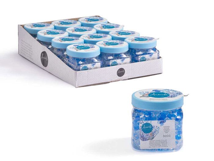 Acorde Ambientateur Gel Océan Bolas 300 g 8x8x8 cm (Set de 12)