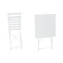 Ensemble Table + 2 Chaises Home ESPRIT Blanc 60 x 60 x 71 cm