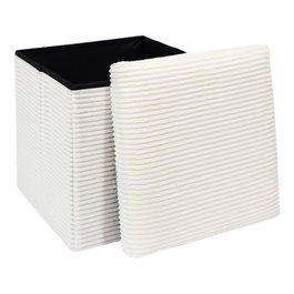 Home Deco Factory Caisse-pouf pliable Scott beige