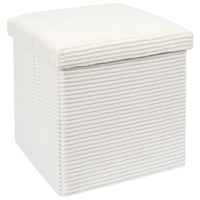 Home Deco Factory Caisse-pouf pliable Scott beige
